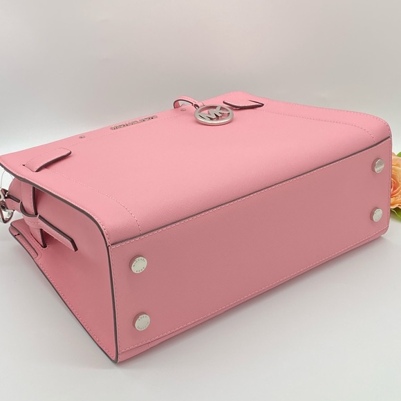 MICHAEL KORS RAYNE MEDIUM EW SATCHEL CARNATION - Picture 8 of 14